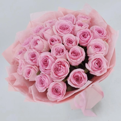 Букет из нежно-розовых роз – элегантность в каждом лепестке Знаменск Астраханская область Букет из нежно-розовых роз – элегантность в каждом лепестке Знаменск Астраханская область